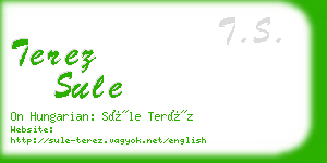 terez sule business card